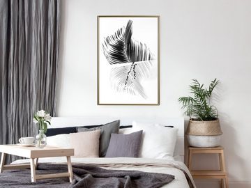 Artgeist Poster Black And White Palm