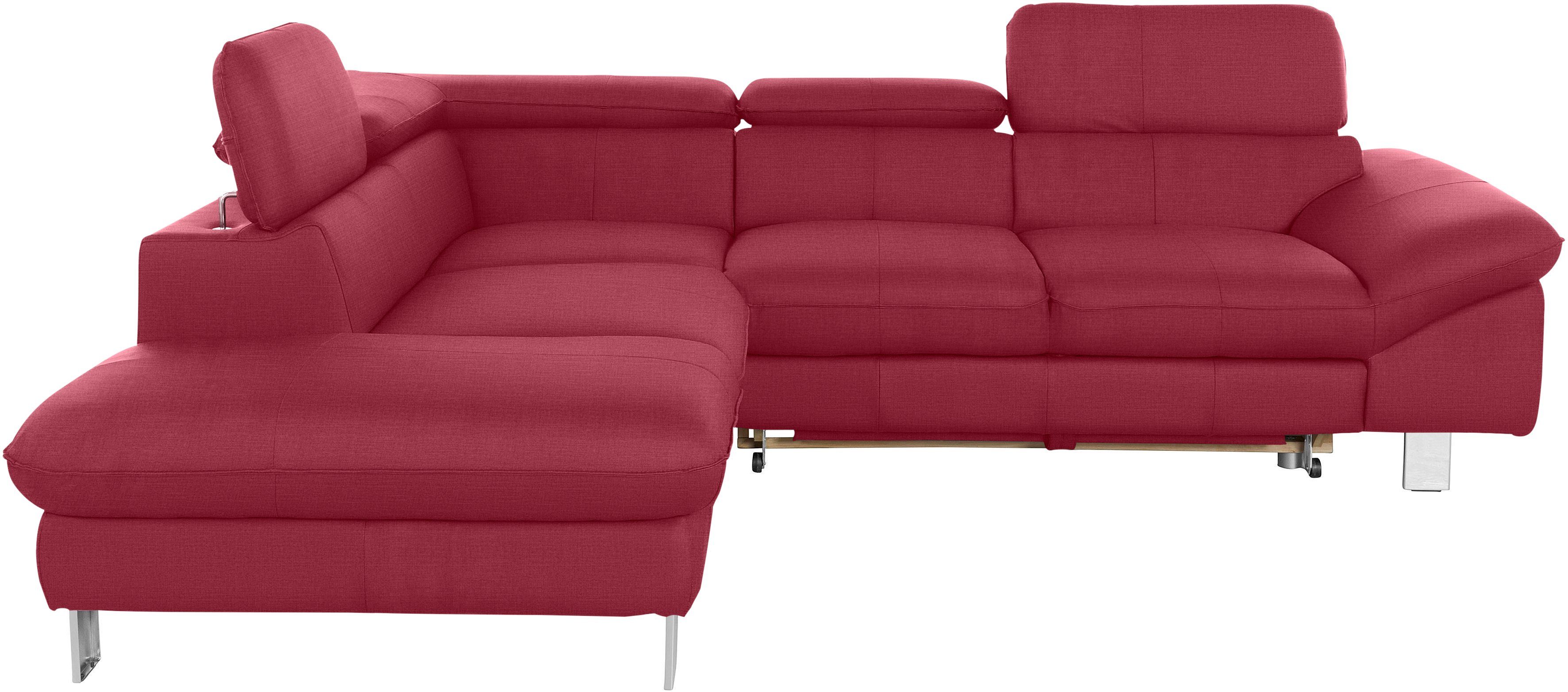 COTTA Ecksofa Driver L-Form, mit Kopfteilverstellung, günstig online kaufen