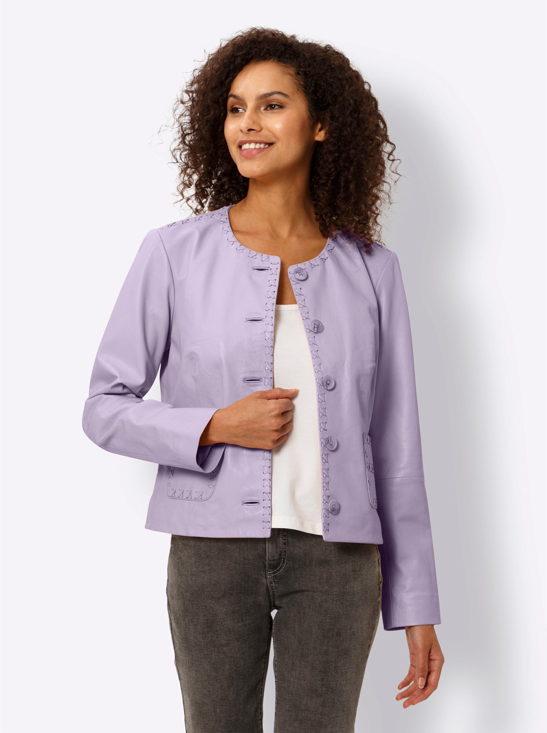 heine Allwetterjacke Lederjacke . günstig online kaufen