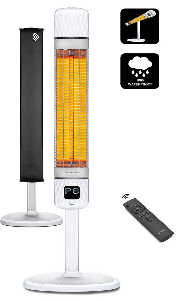 LUXEVA Infrarotstrahler LUXEVA PRO-FR, LUXEVA PRO-FR Infrarot Standheizstrahler 2500W, Fernbedienung