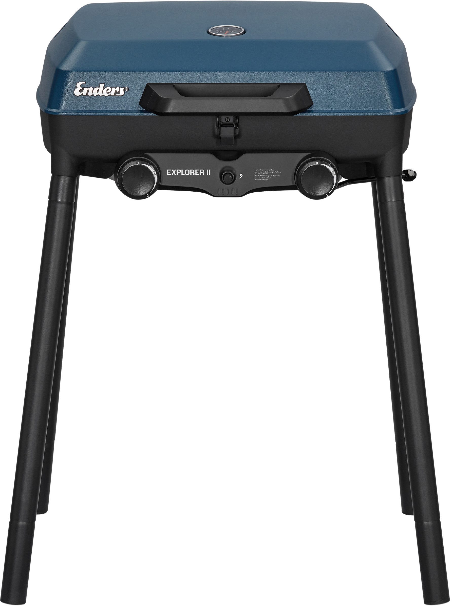 Enders® Gasgrill Explorer II, 2 Brenner für indirektes und direktes Grillen und Backen​