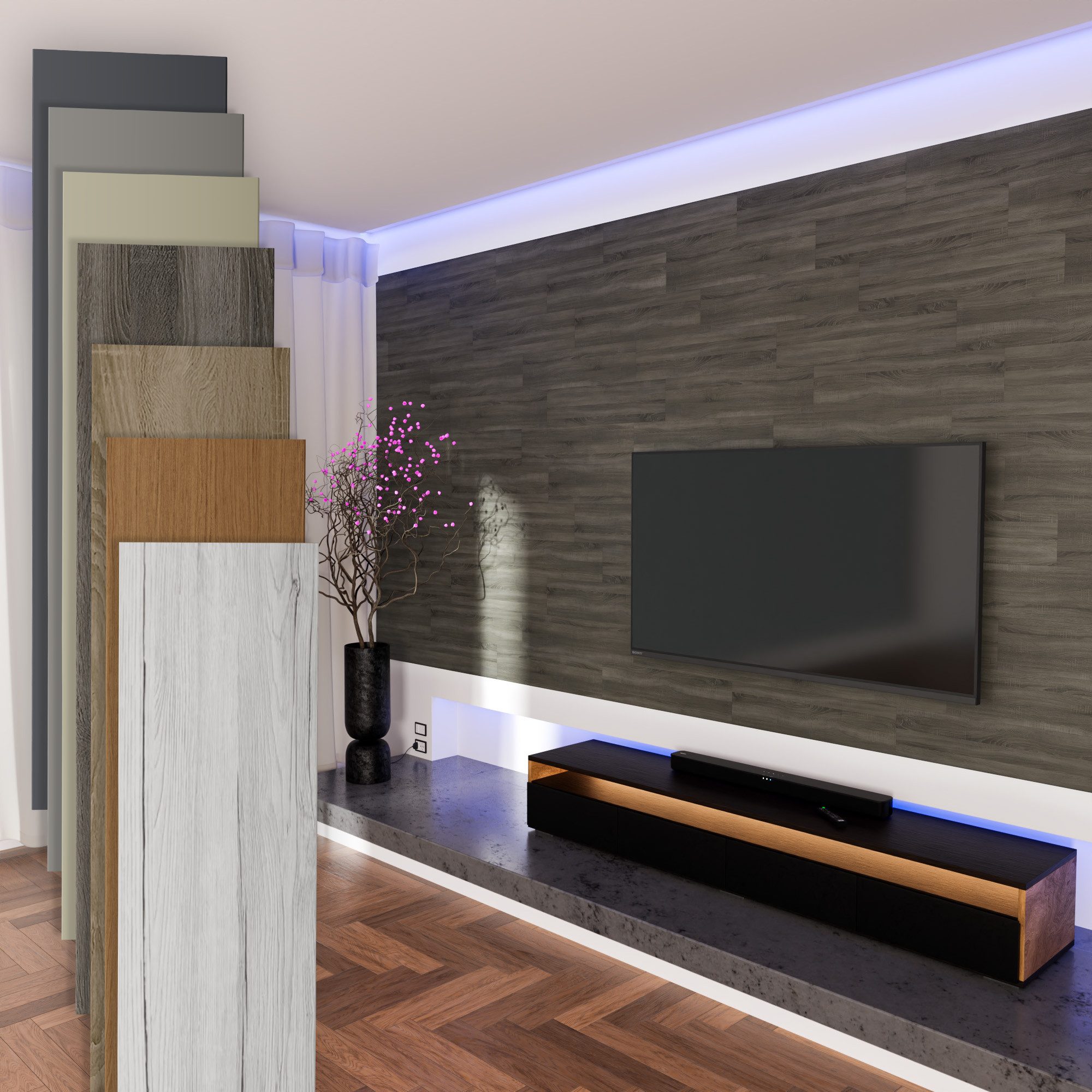 Hexim Wanddekoobjekt Vintage Oak (Paneele aus günstig online kaufen