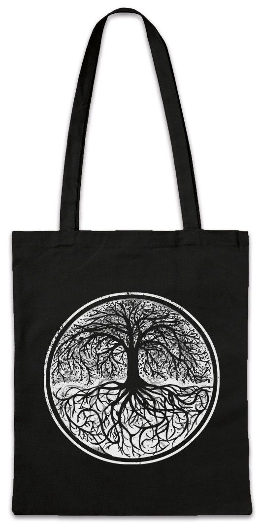 Beuteltasche Yggdrasil Tree Logo II Stofftasche Tree Tyr Celtic Irminsul Of Thor