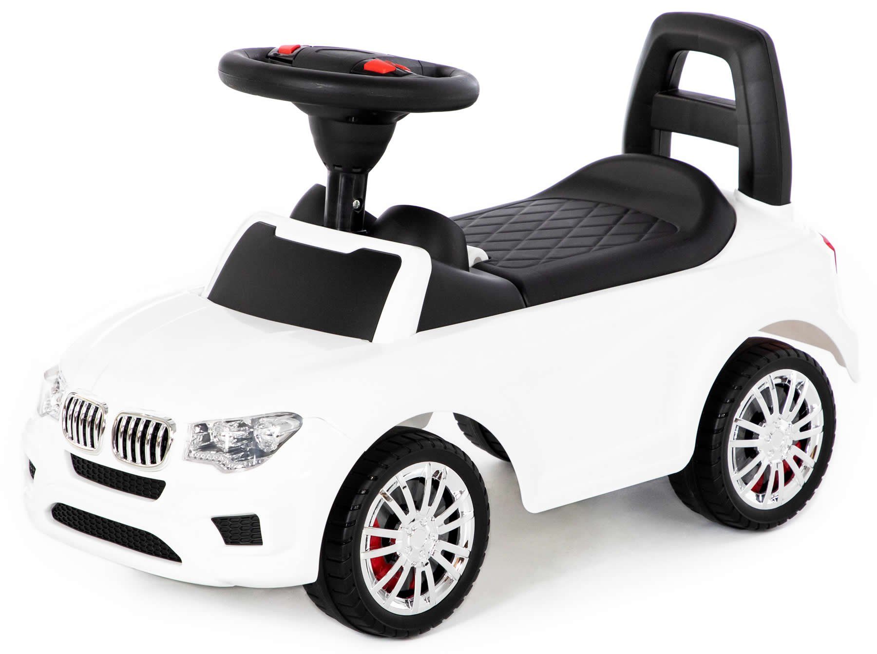 Rutscherauto Rutscherfahrzeug weiß Super Car Nr.5 mit Sound