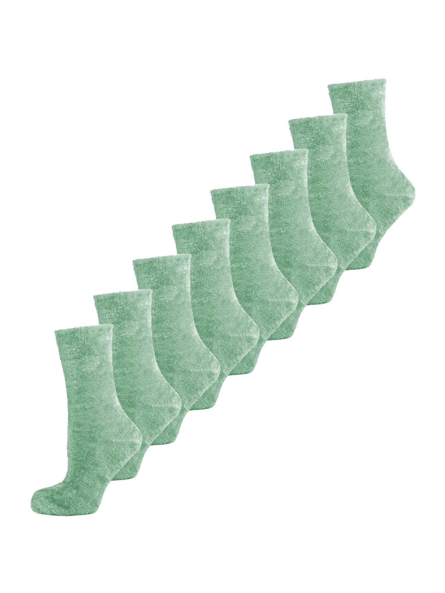 Nur Die Freizeitsocken Supersoft Socke 2.0 (8-Paar) socken strumpf strümpfe salbeigrün