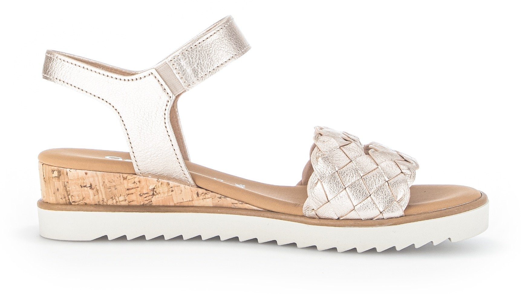 Gabor GENUA Sandalette, Sommerschuh, Sandale, Keilabsatz, mit Klettverschluss, Weite G
