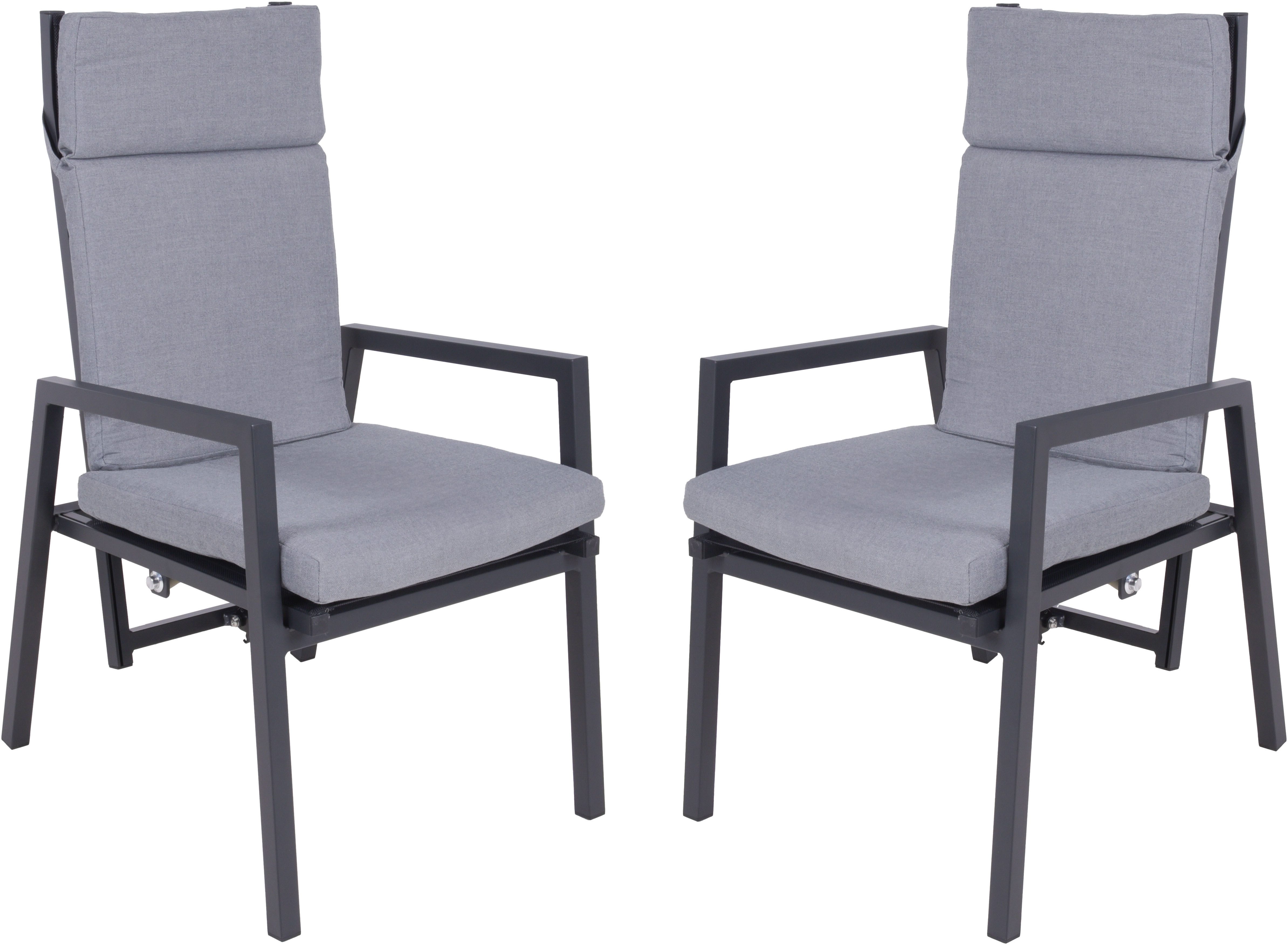 Garden Pleasure Stapelstuhl SINTRA (Set, 2 St), Rückenlehne verstellbar