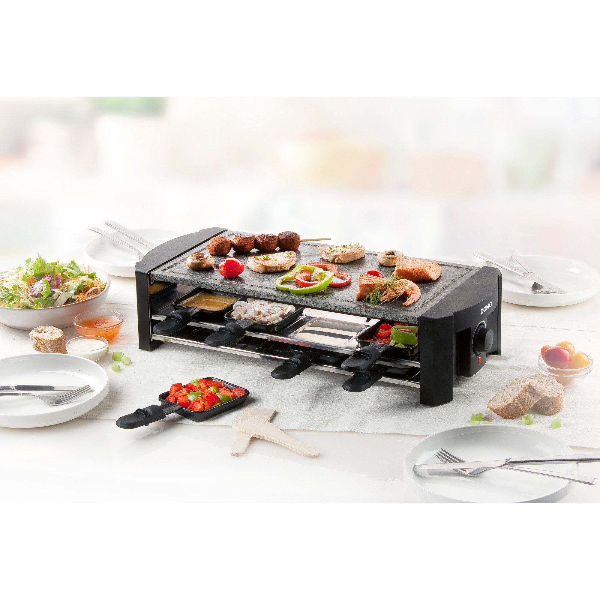 Domo Kaffeebereiter Domo Steingrill-Raclette Chill Zone DO9186G