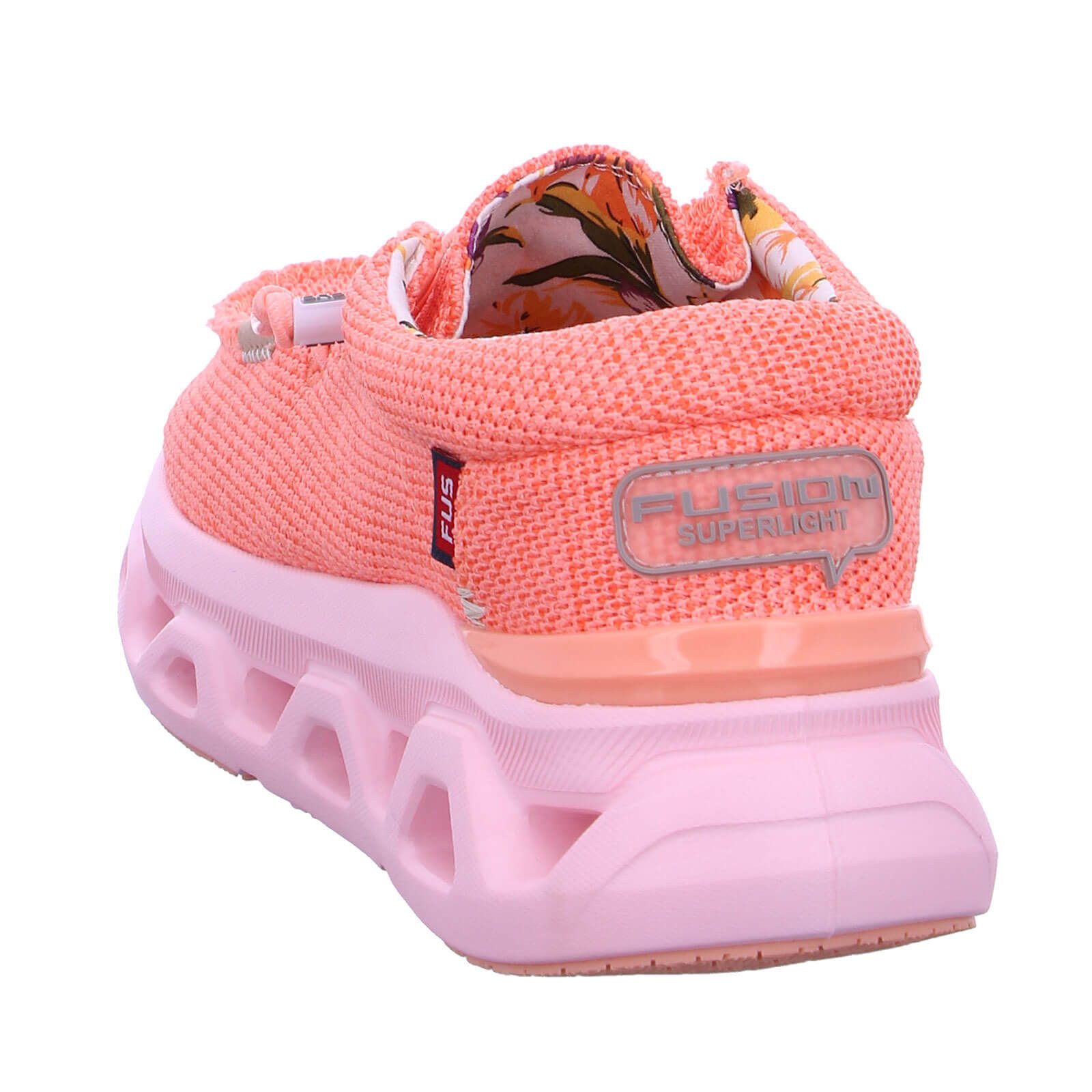 Fusion Slip-On Sneaker Damen Schuh Emma 5.0 Leinenoptik mit Gummizug - Leinenschuh Korksohle – Bild 5 von 5