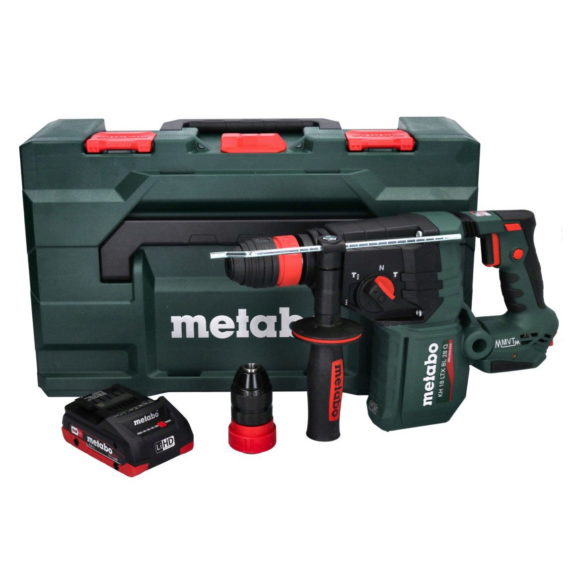 metabo Akku-Bohrhammer KH 18 LTX BL 28 Q Akku Bohrhammer 18 V 3 J SDS plus Brushless + 1x