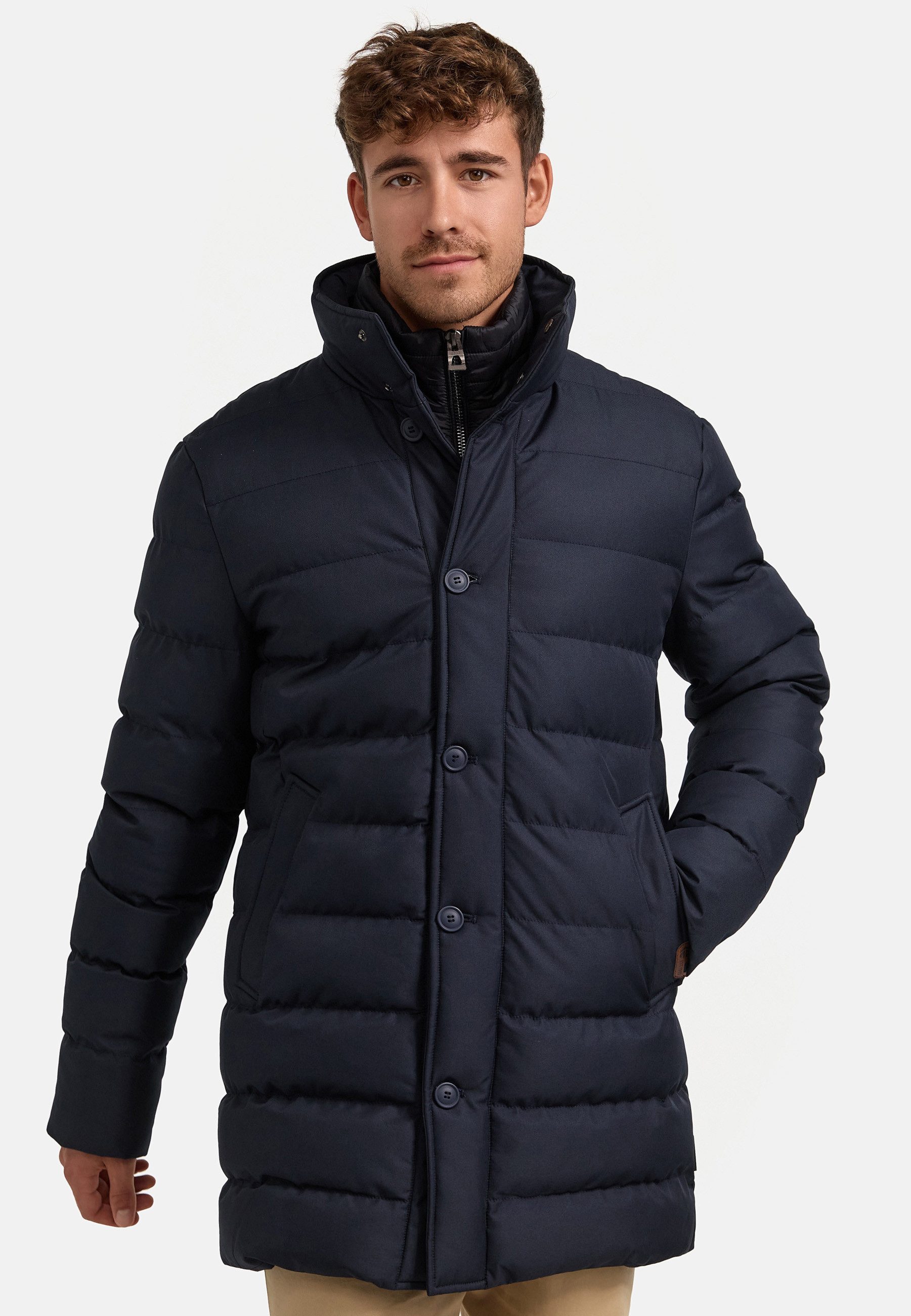 Indicode Wintermantel Herren INWooding Jacke Winter Herrenjacke Jacke mit abnehmbarem Inlay