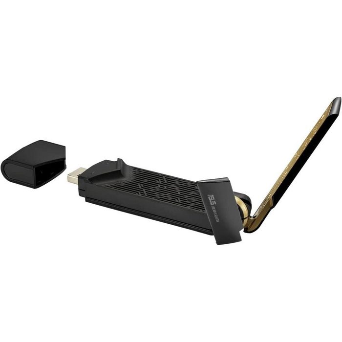 Asus WLAN-Adapter USB-AX56 Dual-Band AX1800 USB WLAN Adapter WiFi 6 externe Antenne WPA3