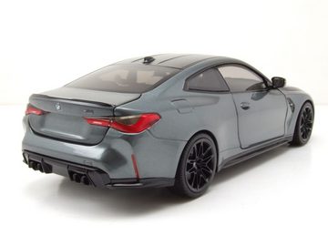 Minichamps Modellauto BMW M4 2020 grau metallic Modellauto 1:18 Minichamps, Maßstab 1:18