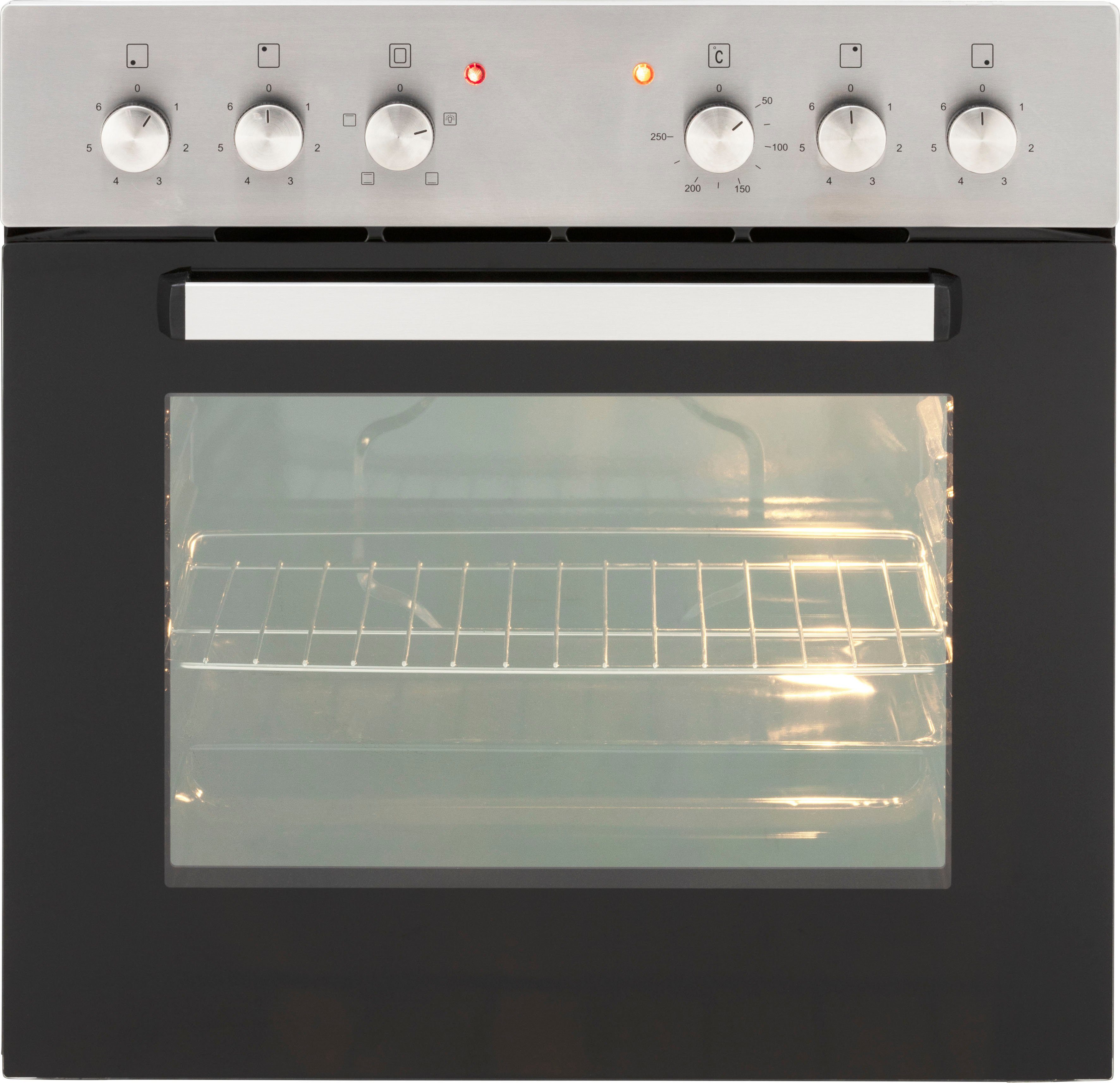 HELD MÖBEL Küchenzeile Brindisi, mit vintage schwarz Hochglanz/eiche | cm 210 eiche Breite vintage E-Geräten