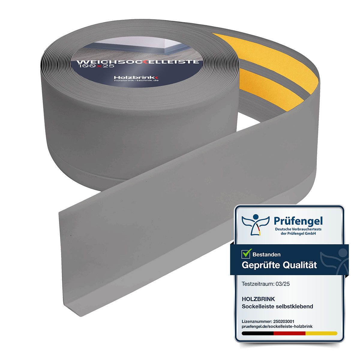 HOLZBRINK Sockelleiste HOLZBRINK selbstklebend PVC 100x25mm, 1 m, L: 100 cm günstig online kaufen
