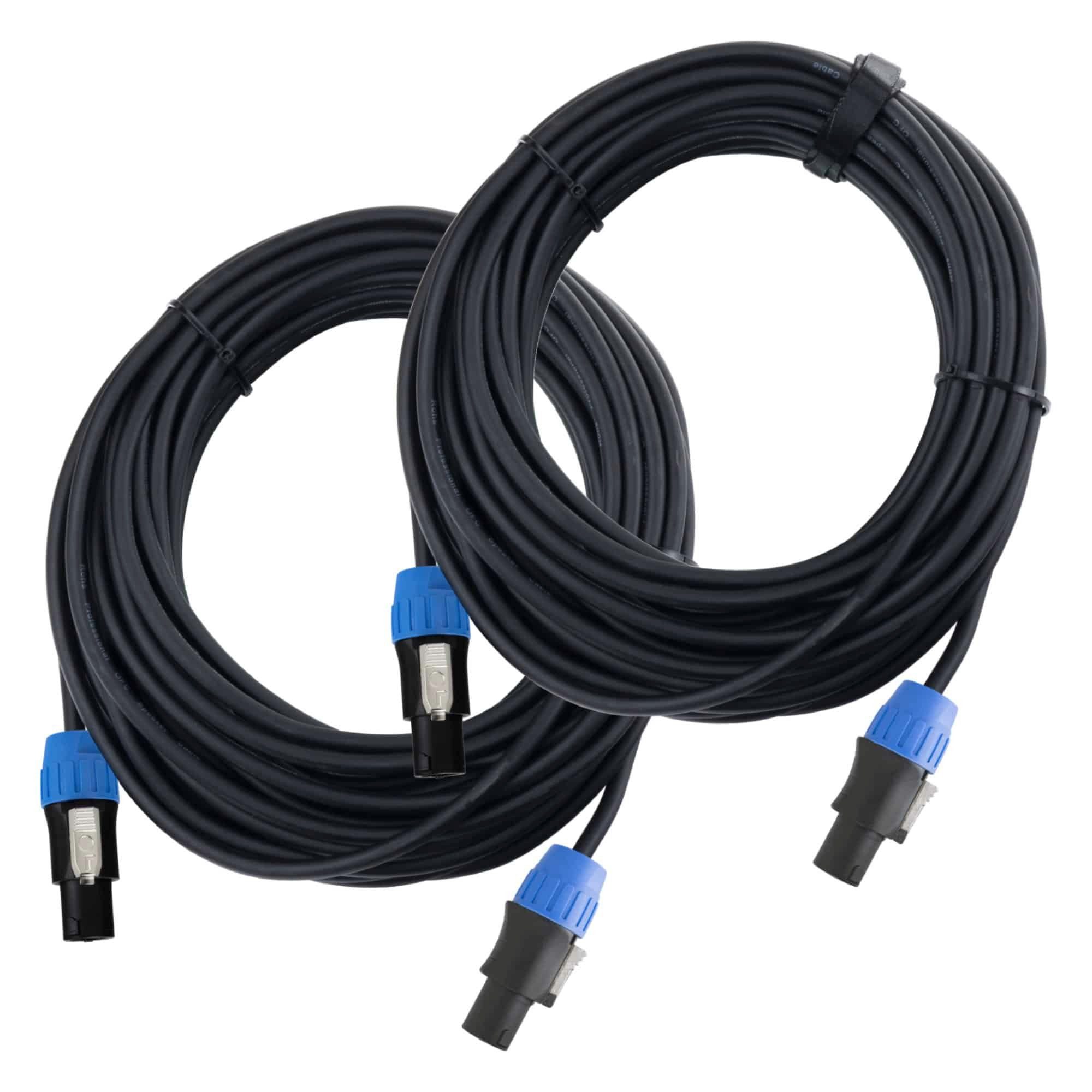 Pronomic BOXSP1-10 Lautsprecher Kabel 10 m Audio-Kabel, 2-Pol Speakon-kompatibel, (1000 cm), Spannzangen-Zugentlastung, Niedrige Leiterkapazität