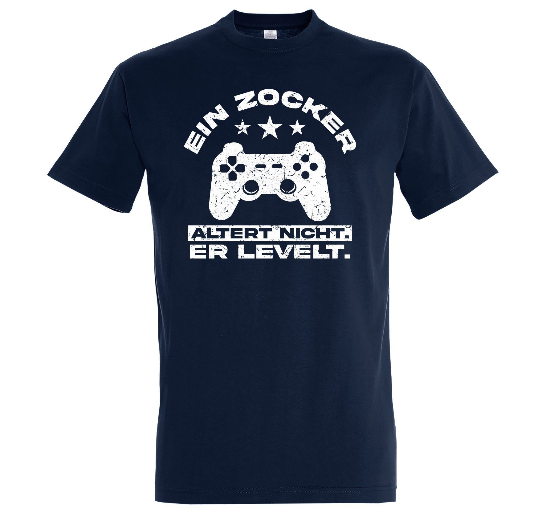 Youth Designz T-Shirt Ein Zocker altert nicht, er LEVELT! Herren Shirt mit günstig online kaufen