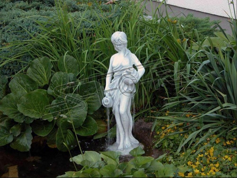 JVmoebel Skulptur Teichfigur Gartenfigur "Frau Fontaine" 78cm Gartendeko Sofort