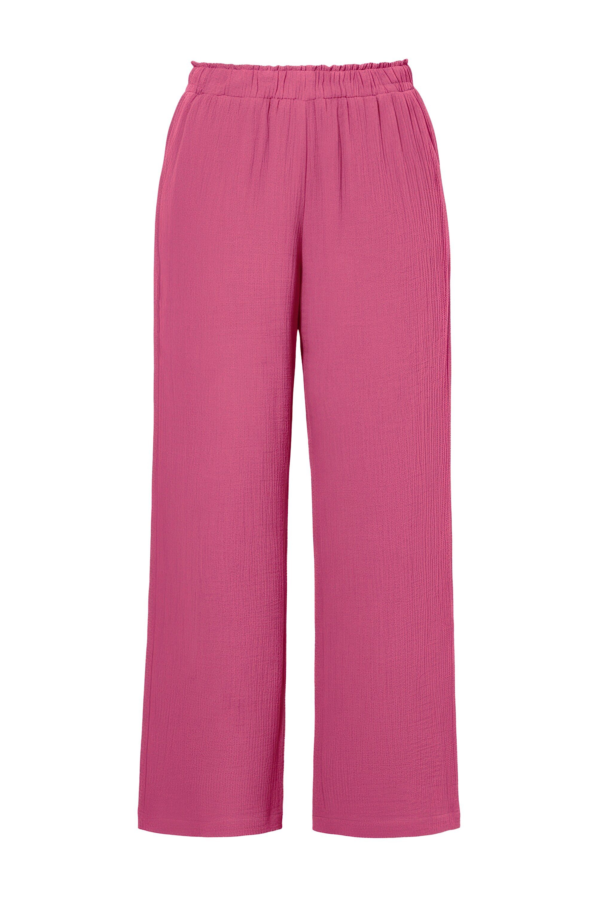 Studio Untold Schlupfhose Hose wide Legs Musselin Elastikbund günstig online kaufen