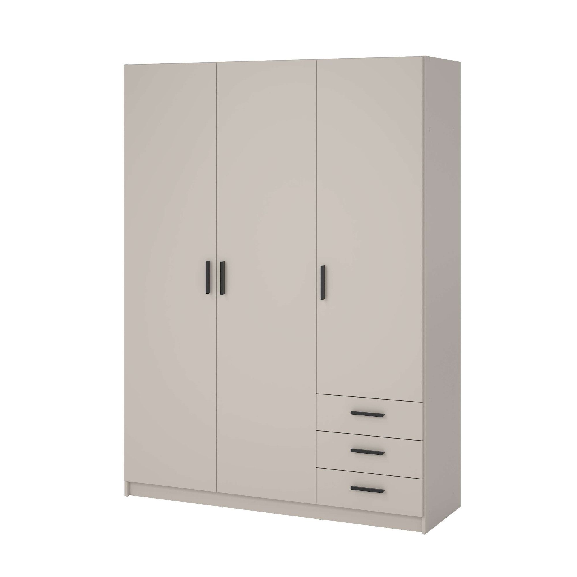 Home affaire Kleiderschrank Sprint, viel Stauraum, robuste Qualität, 3 Breiten 98, 147, 195 cm Breite 98,5/147 oder 195,5 cm, je mit Einlegeböden und Kleidersta – Bild 2 von 5