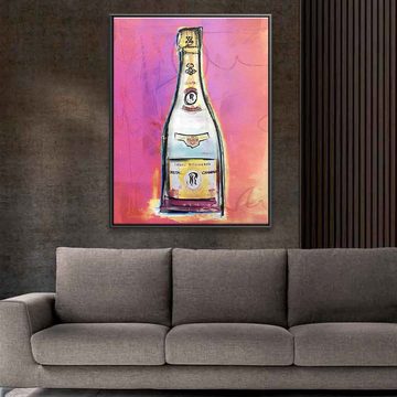 DOTCOMCANVAS® Leinwandbild Cristal pink, Leinwandbild Cristal pink Champagner Louis Roederer Lifestyle luxus