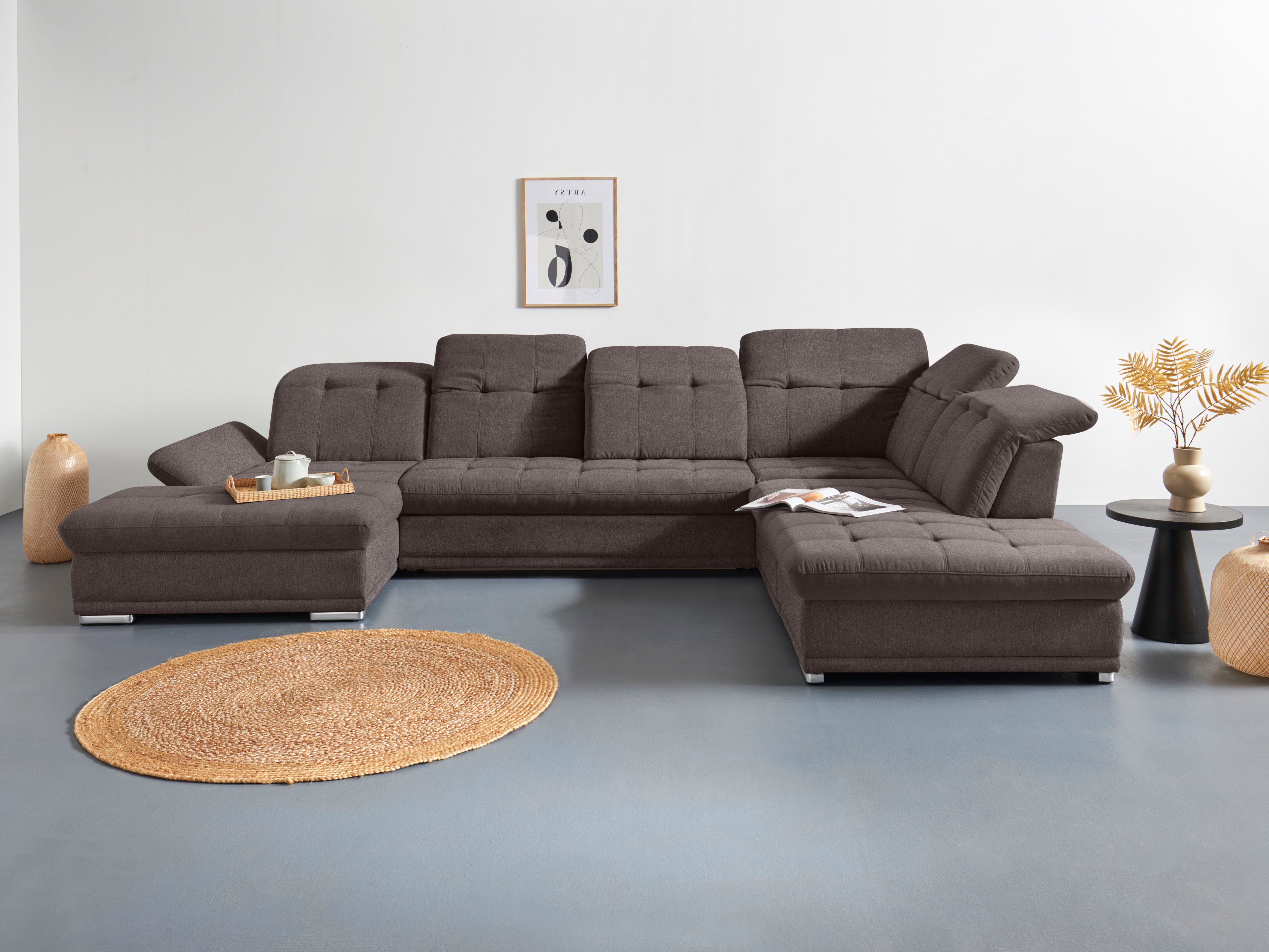 COTTA Wohnlandschaft Holiday U-Form mit Sitztiefen-, günstig online kaufen