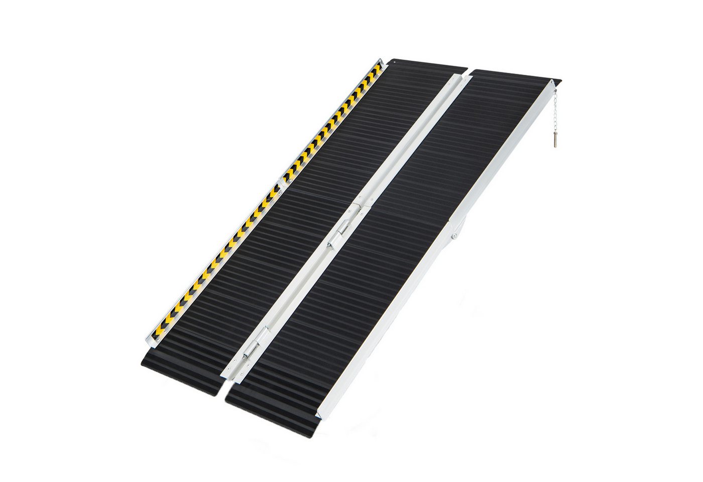 COSTWAY Auffahrrampe, Klapprampe mit Anti-Rutsch bis 272kg 152,5 x74cm