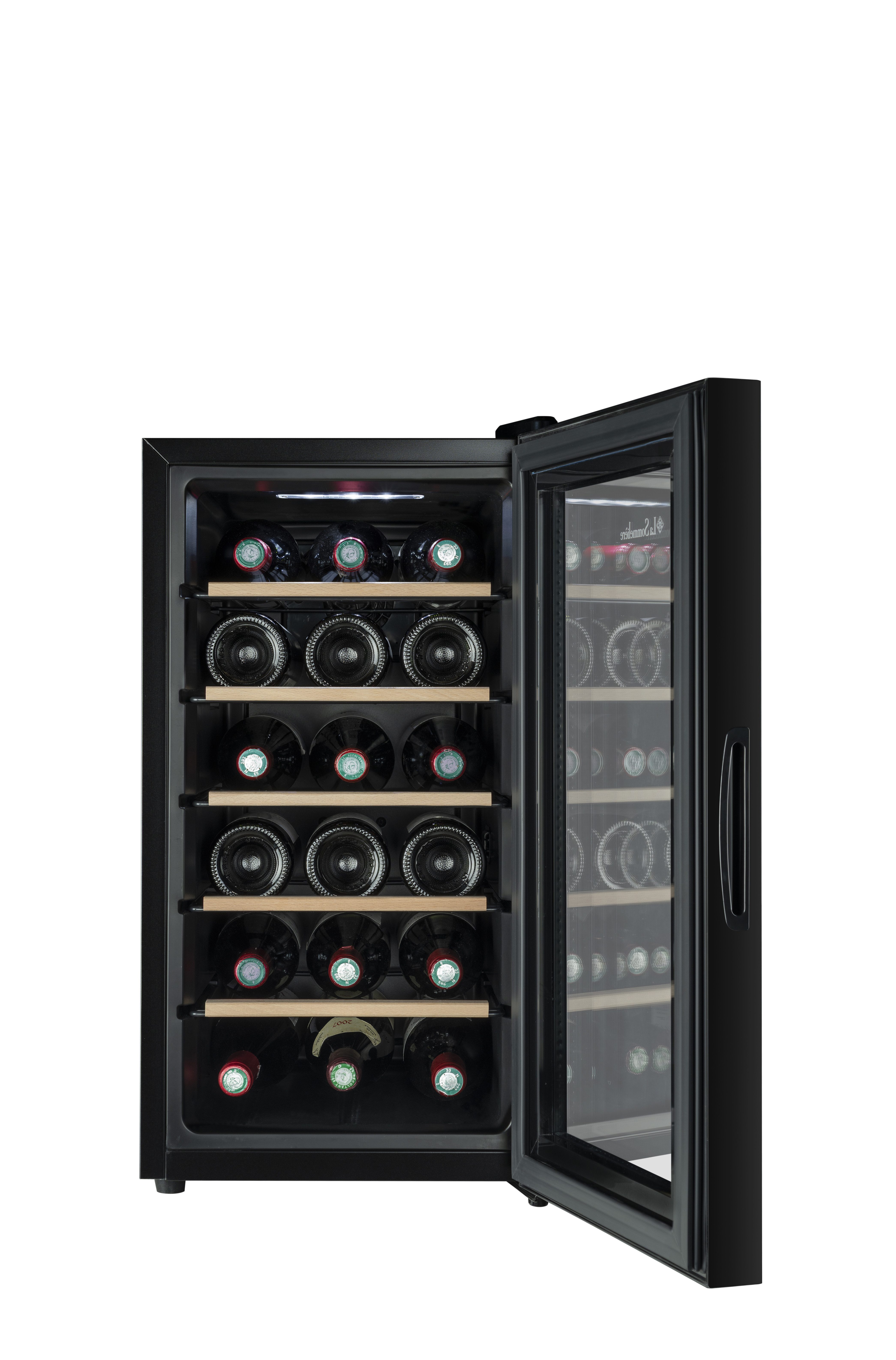 La Sommelière Weintemperierschrank 18SILENCE, für 18 Standardflaschen á 0,75l,Ultra-leise, freistehend