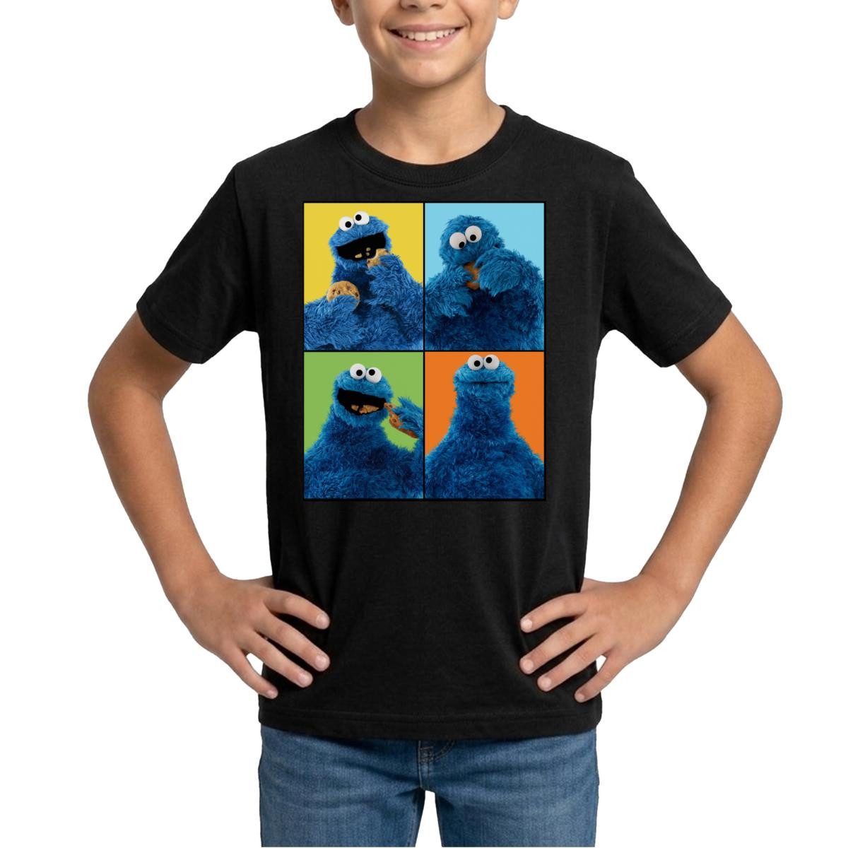 T-Shirt Sesamstraße Krümelmonster Posen Teenager T-Shirt