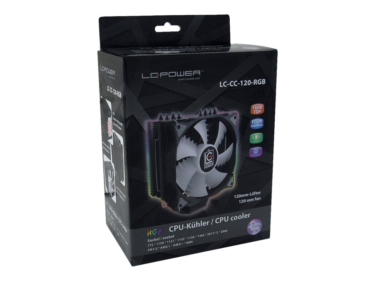 LC-Power CPU Kühler LC-POWER Kühler LC-Power Cosmo Cool LC-CC-120-RGB 775/1150/1151/1155