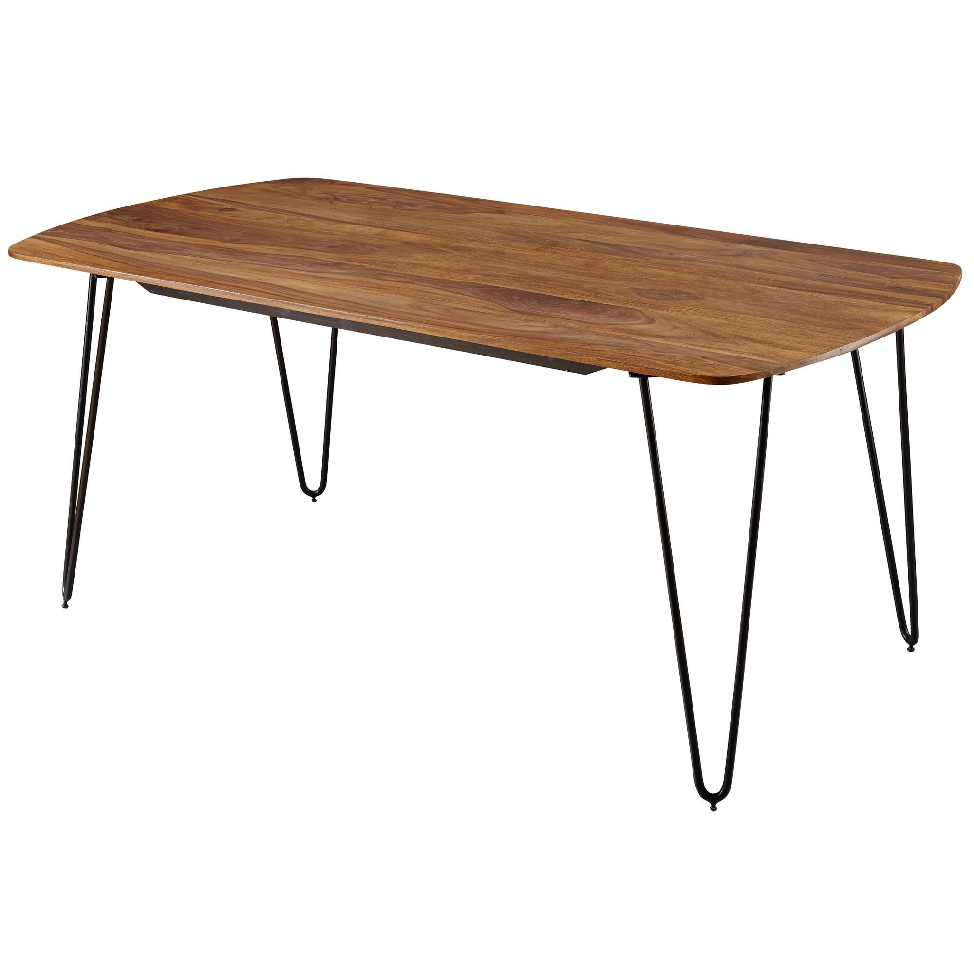 Wohnling Esstisch Wl5 626 Esszimmertisch Kela 200 X 100 X 76 Cm Sheesham Massivholz Mit Metallbeinen Massiver Echtholz Tisch Quadratisch Designer Holztisch Massiv Moderner Kuchentisch Braun Online Kaufen Otto