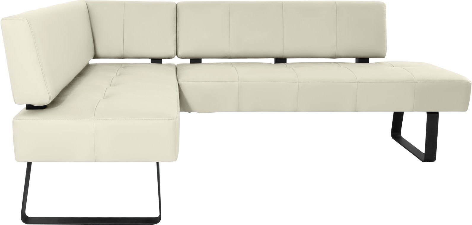 K+W Komfort & Wohnen Eckbank Spider II, Sitzsteppung, bequem durch Sandwichbauweise, 2 Stellmaße