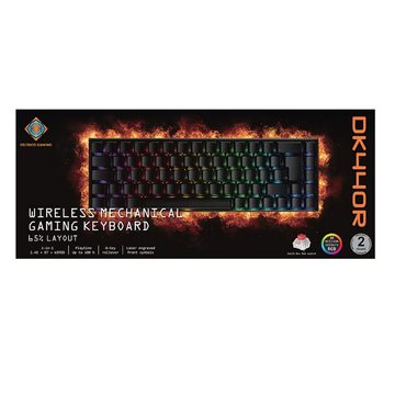 DELTACO Drahtlose Mechanische Gaming Tastatur Deutsches Layout Gaming-Tastatur (inkl. 5 Jahre Herstellergarantie)