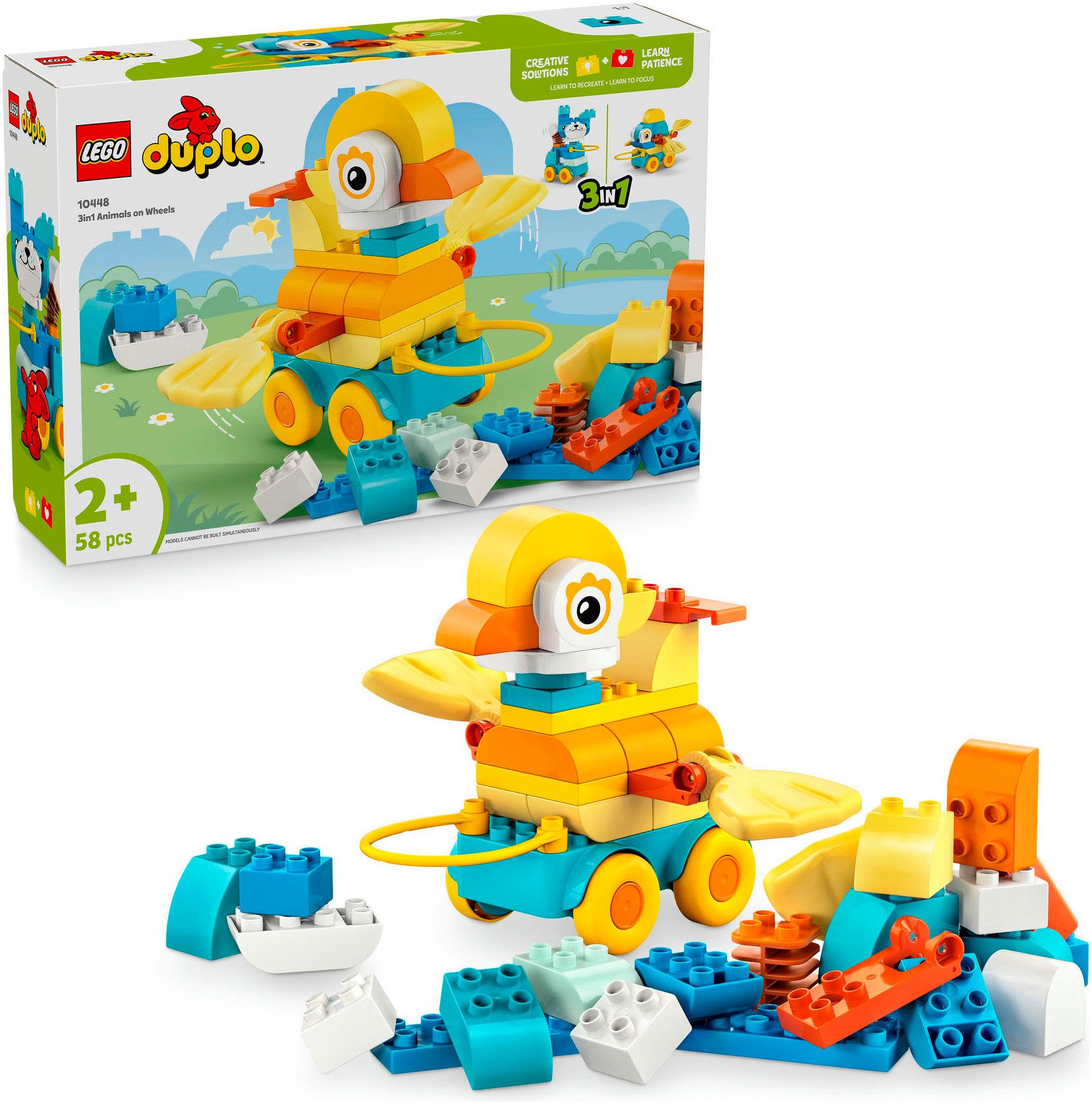 LEGO® Tiere auf Rädern 3-in-1-Set (10448), LEGO DUPLO Town Konstruktionsspi günstig online kaufen