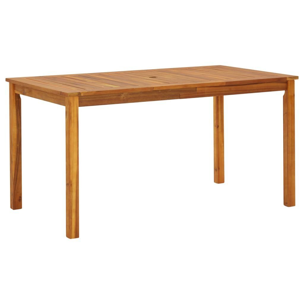 furnicato Gartentisch 140x80x74 cm Massivholz Akazie günstig online kaufen