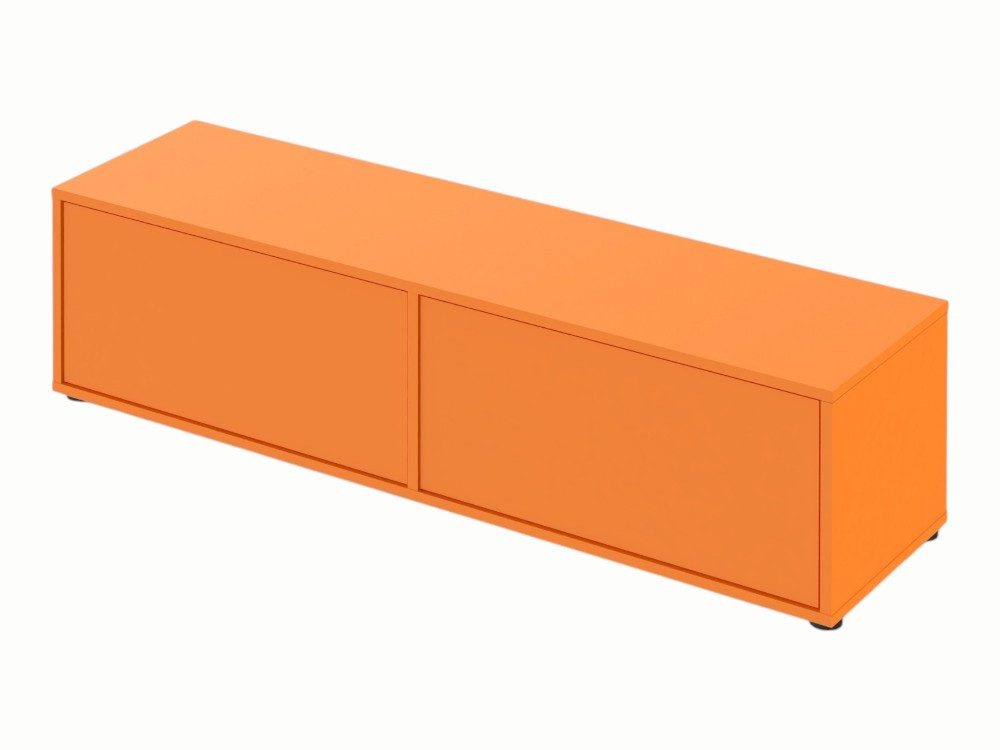 nuvii TV-Board N01 TV-Board, Breite 148 cm × Höhe 41cm × Tiefe 41 cm, Made in Germany, grifflos, Push-to-open