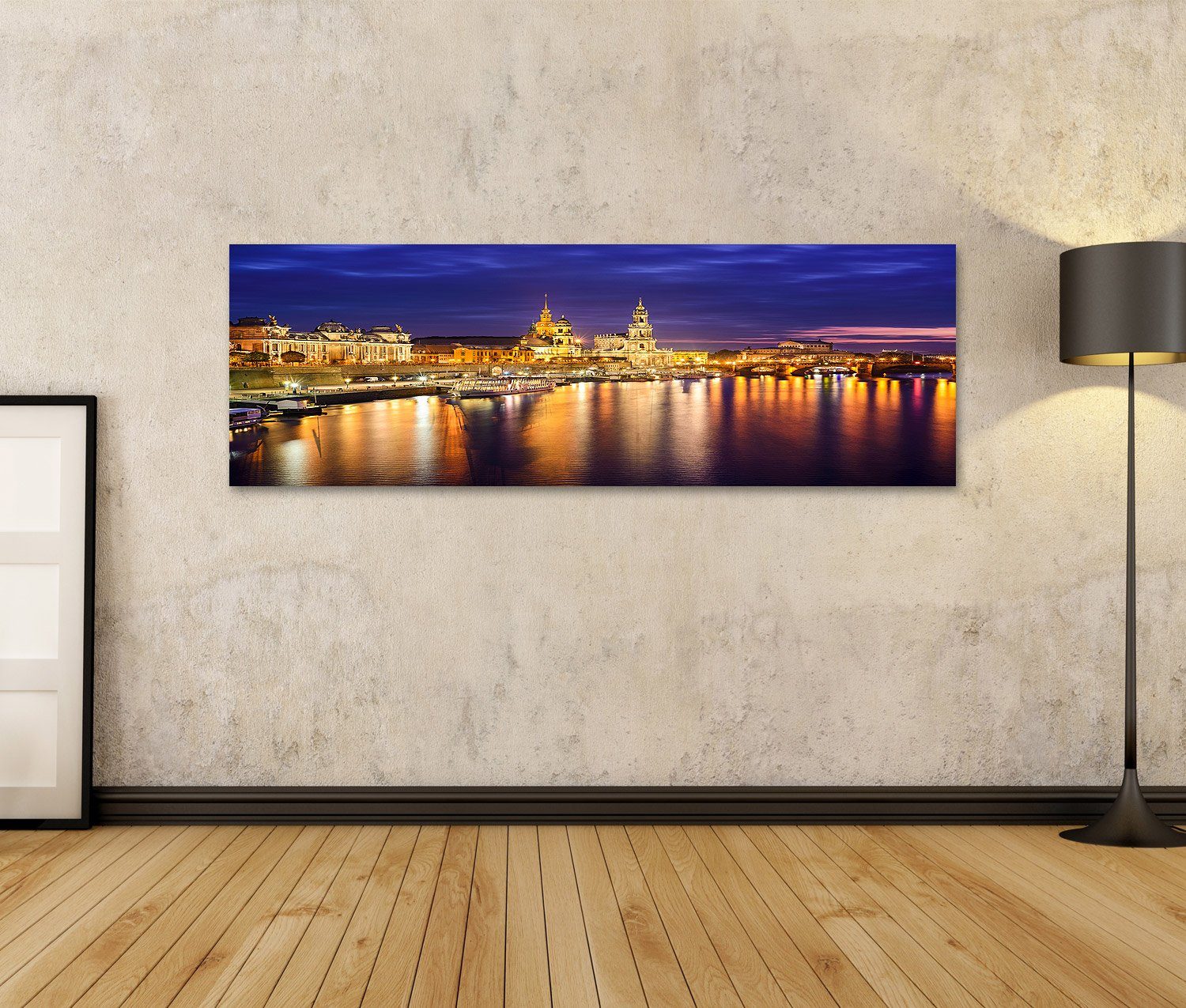 islandburner Leinwandbild Bild auf Leinwand Dresden Deutschland Stadtsilhou günstig online kaufen