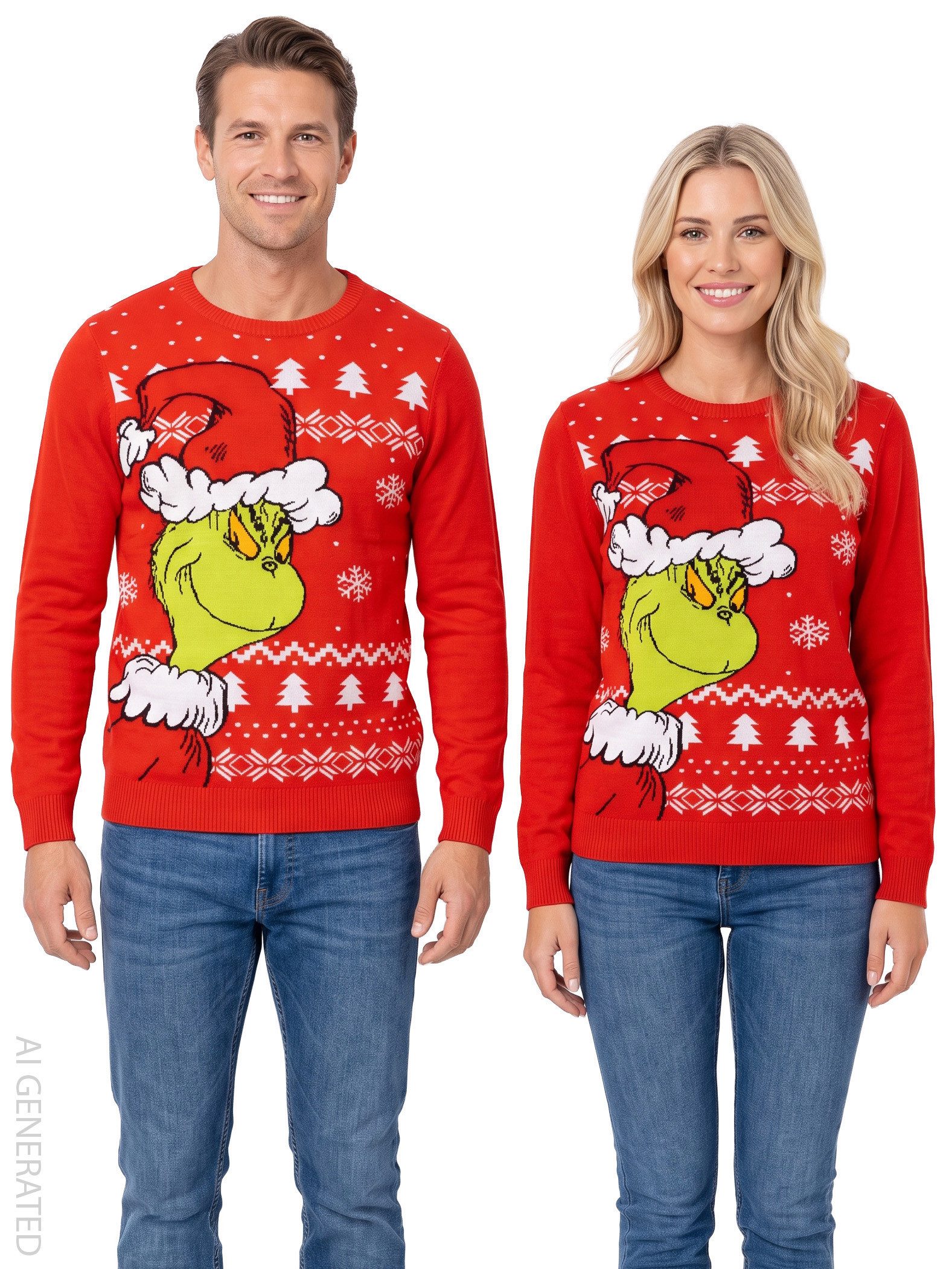 United Labels® Weihnachtspullover The Grinch Weihnachtspullover Strick Pullover Ugly Christmas Sweater