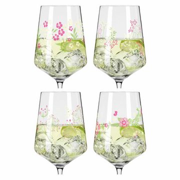 Ritzenhoff Aperitifglas 4er-Set Sommertau F23, Kristallglas, Made in Germany