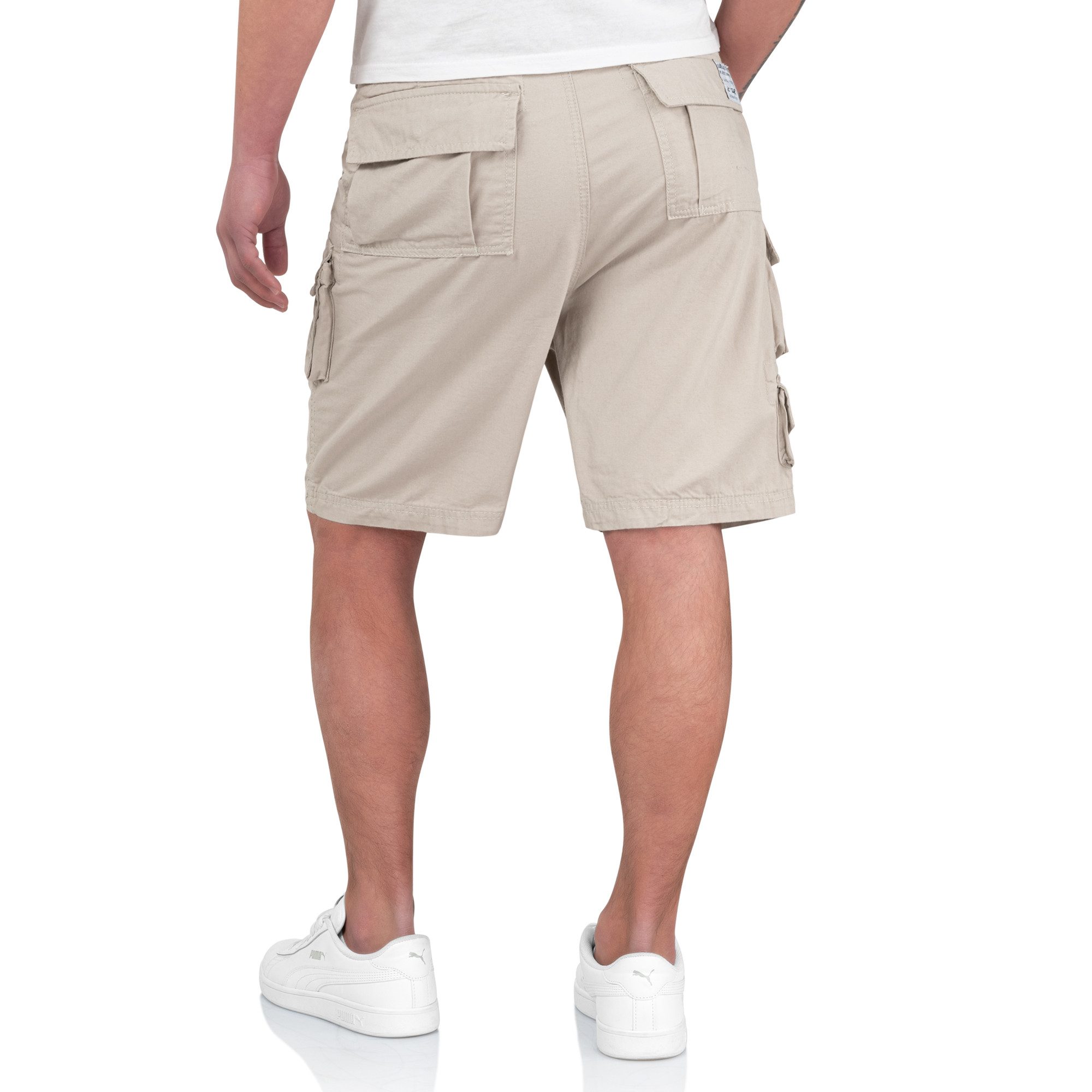 Trooper Cargoshorts Trooper Bermuda Baumwolle Sommer Shorts Kurze Hose Army knielang