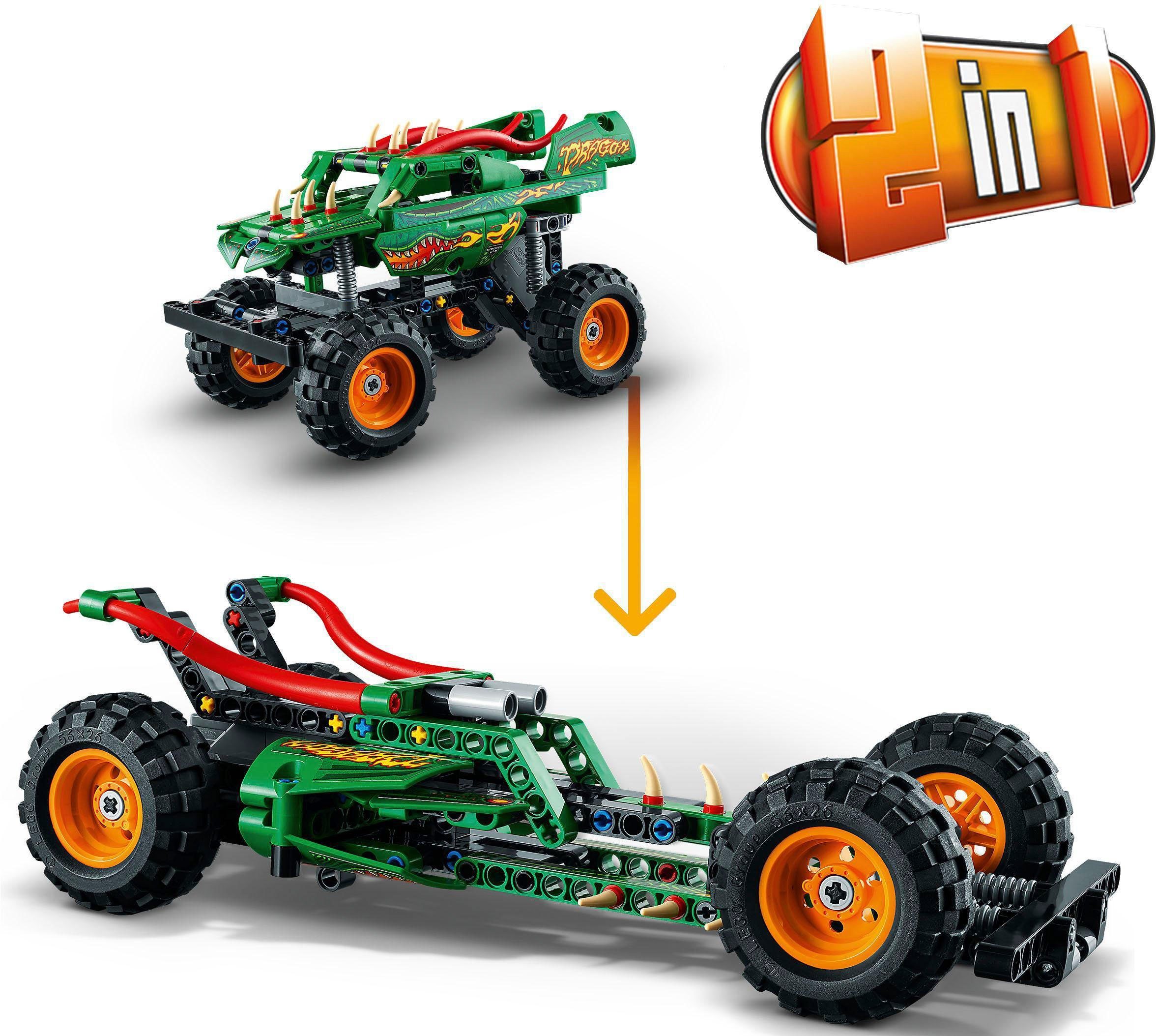 in LEGO® Jam™ Dragon™ St), Konstruktionsspielsteine (42149), Monster Europe Made (217 LEGO® Technic,