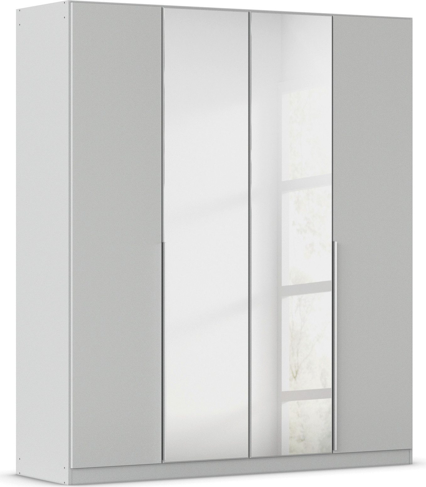OTTO home Drehtürenschrank Kleiderschrank Schrank Garderobe AGORDO mit Dekor- oder Hochglanzfront (in zwei Griff-Farben, Breiten 91-405 cm) durchdachte Innenausstattung, in 8 Breiten und 2 Höhen MADE IN GERMANY