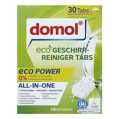 Domol eco Power Spülmaschinentabs (30 Tabs, ALL-IN-ONE)