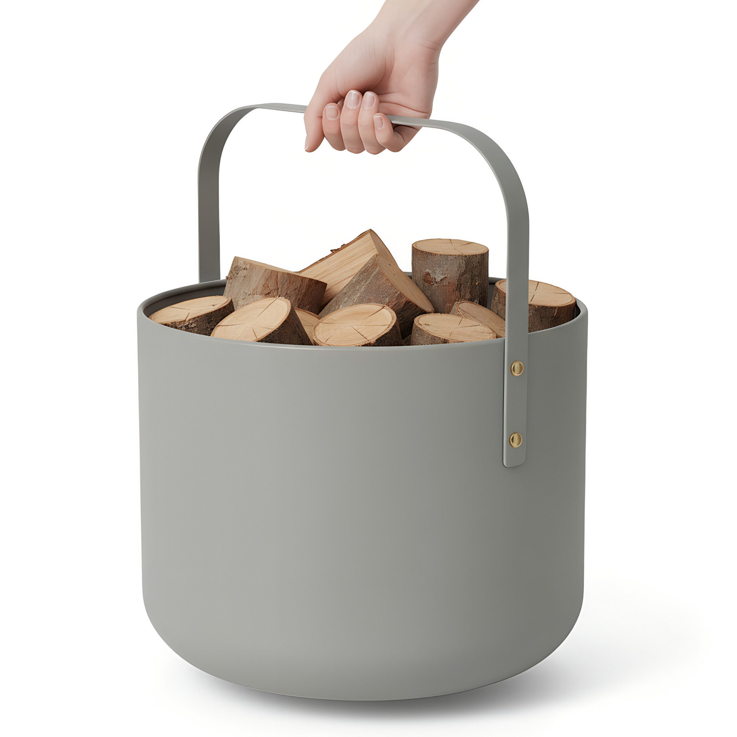 LIVLIG Kaminholzkorb Holzkorb Metall, Brennholzkorb, Kaminzubehör, Aufbewah günstig online kaufen