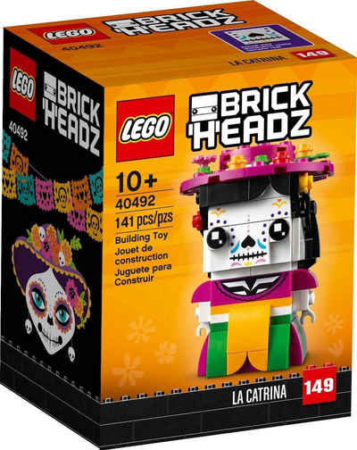 LEGO® Spielbausteine LEGO® BrickHeadz 40492 La Catrina, (Klemmbausteine, eine Ikone des mexikanischen Tages der Toten mit 141 Teilen), 9 cm groß 10+ Jahre