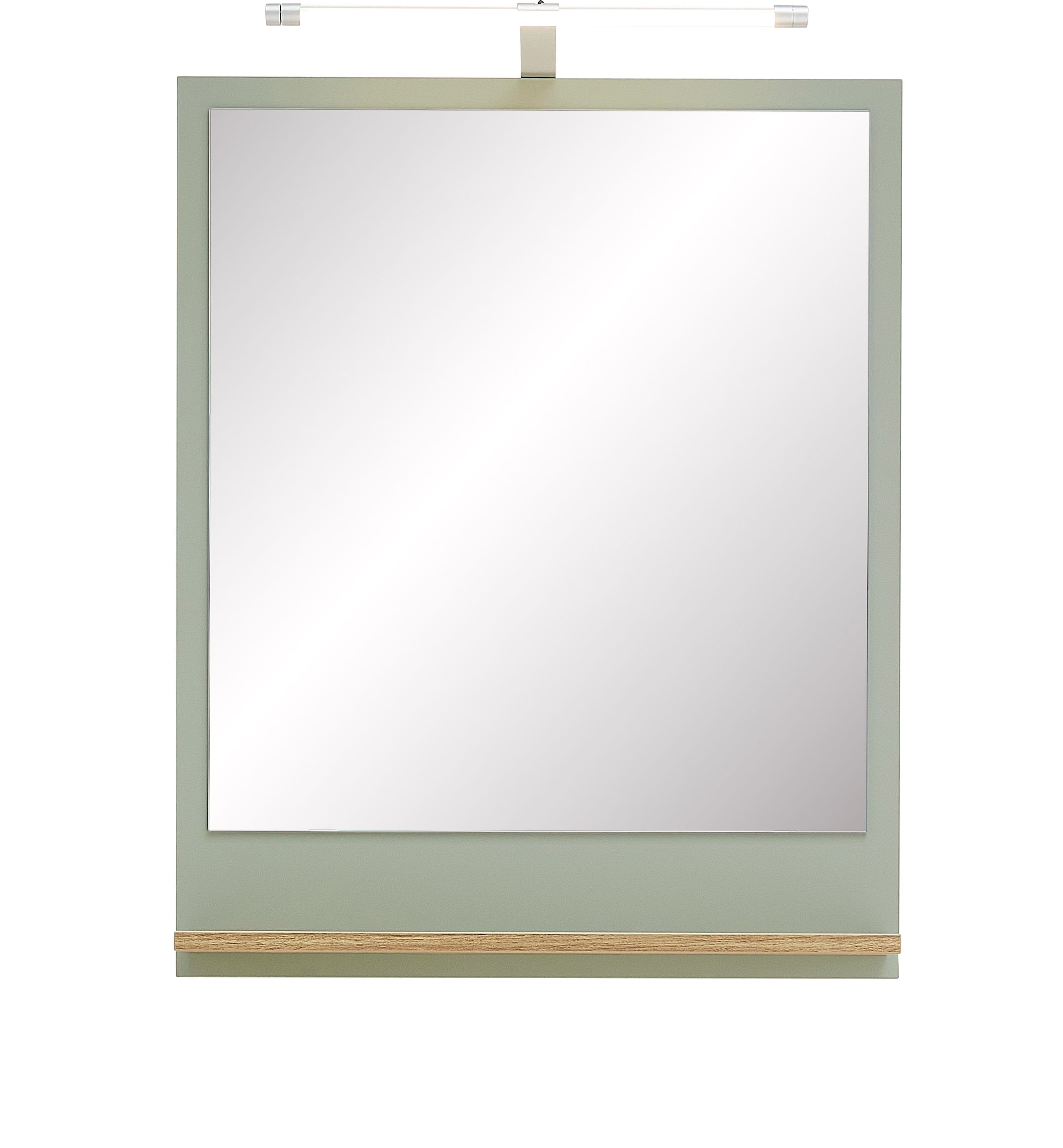 Saphir LED Spiegelleuchte Quickset TwinLED-Aufsatzleuchte für Spiegel o Spiegelschrank in Silber, LED fest integriert, Kaltweiß, Badlampe 40 cm breit, Kaltweiß und Warmweiß, Aluminium, 330LM, 4,7W