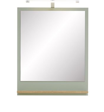 Saphir LED Spiegelleuchte Quickset TwinLED-Aufsatzleuchte für Spiegel o Spiegelschrank in Silber, LED fest integriert, Kaltweiß, Badlampe 40 cm breit, Kaltweiß und Warmweiß, Aluminium, 330LM, 4,7W