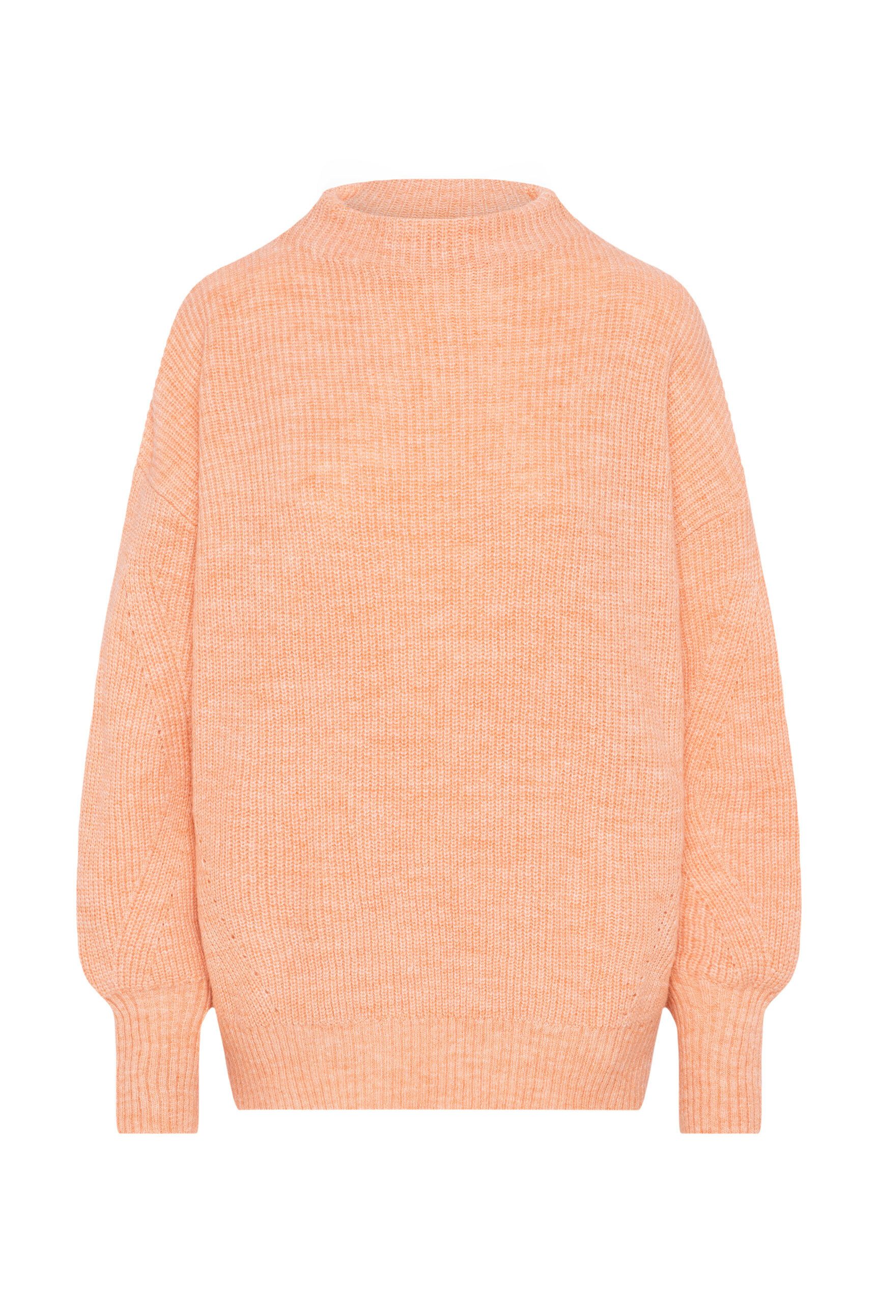 SENSES.THE LABEL Rundhalspullover im Rippstrickmuster günstig online kaufen