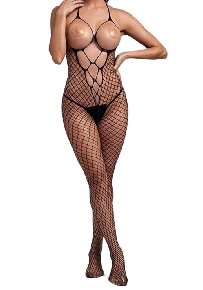 Lovolotti Bodystocking-Ouvert Transparenz Bodystocking Netz Nylon günstig online kaufen