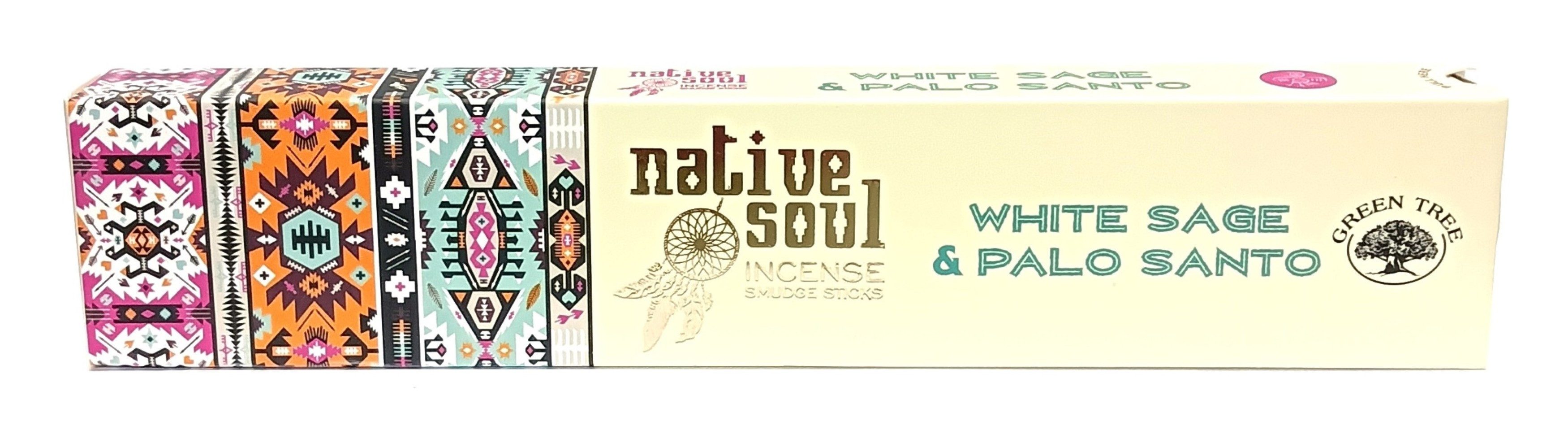 Green Tree Räucherstäbchen Green Tree Native Soul Incense "White Sage & Palo Santo" 15gr.